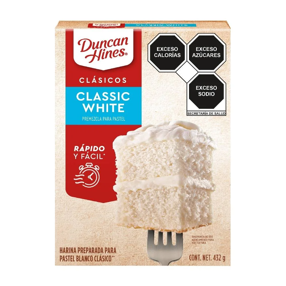 Duncan Hines Harina para Pastel Classic White 432 g